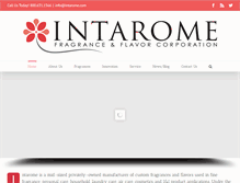 Tablet Screenshot of intarome.com